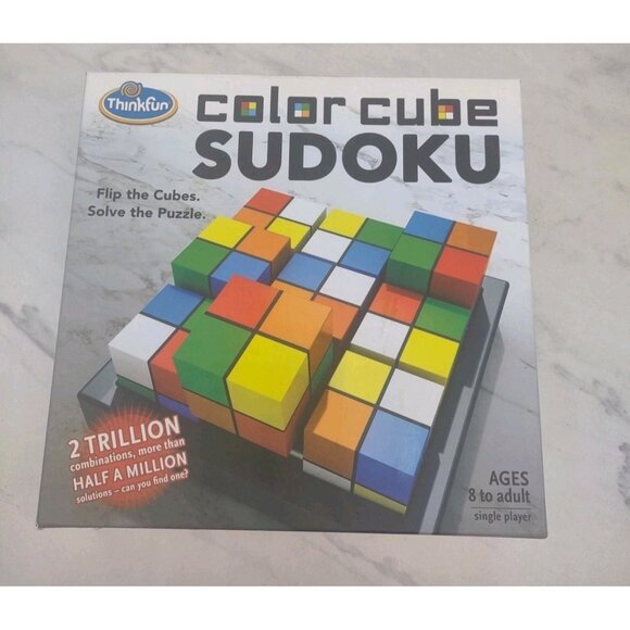 Color Cube Sudoku Logic Puzzle Brainteaser Game ThinkFun - Picture 1 of 9